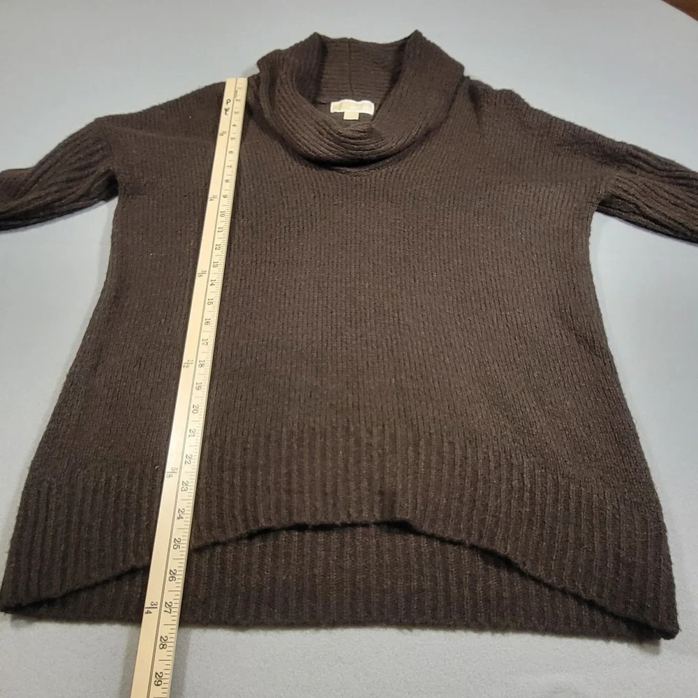 Michael Kors Sweater‎ Womens Cowl Neck Pullover Brown Ribbed Knit Size Small